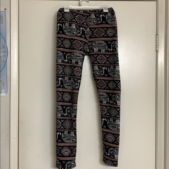 Cozy leggings elephant pattern - Picture 2 of 3